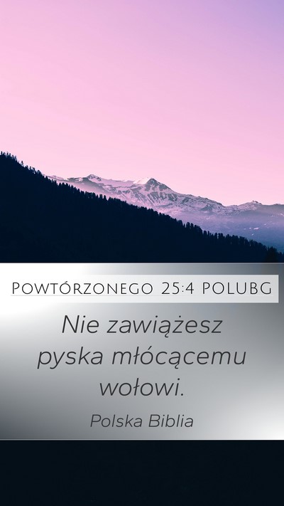 Powtórzonego 25:4 POLUBG Bible Verse Image