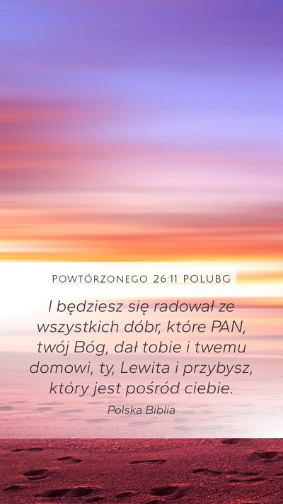 Powtórzonego 26:11 POLUBG Bible Verse Image