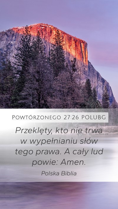 Powtórzonego 27:26 POLUBG Bible Verse Image