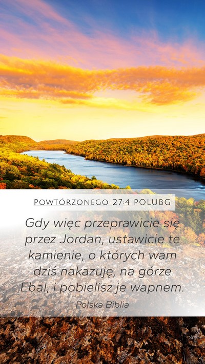 Powtórzonego 27:4 POLUBG Bible Verse Image