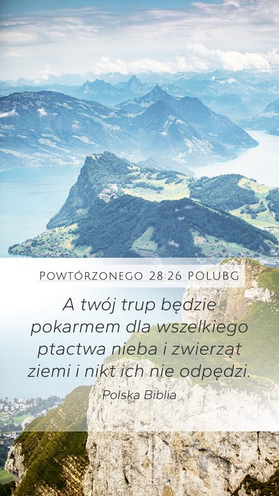 Powtórzonego 28:26 POLUBG Bible Verse Image