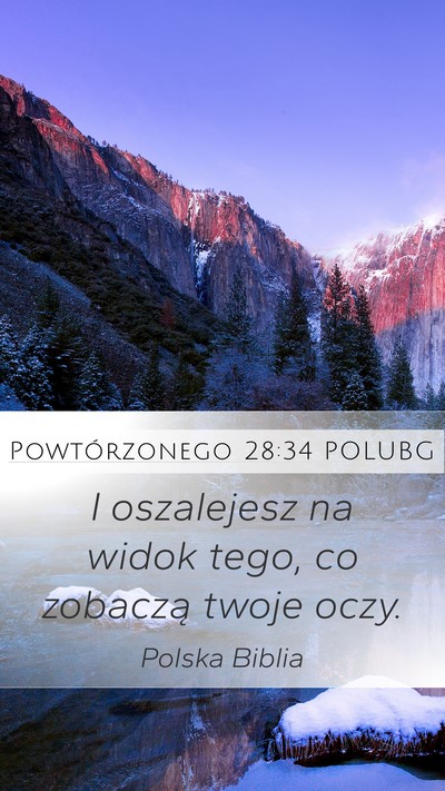 Powtórzonego 28:34 POLUBG Bible Verse Image