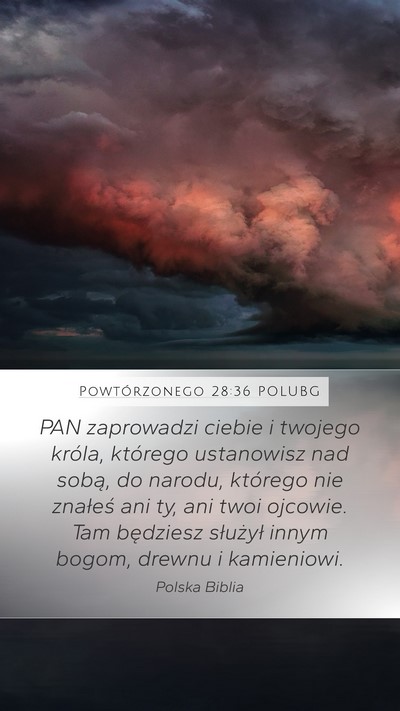 Powtórzonego 28:36 POLUBG Bible Verse Image