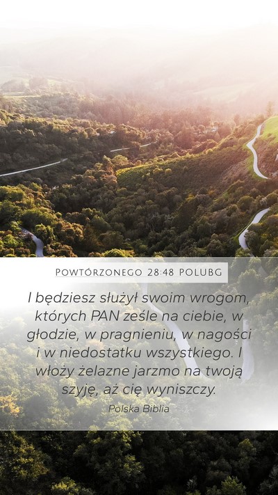Powtórzonego 28:48 POLUBG Bible Verse Image