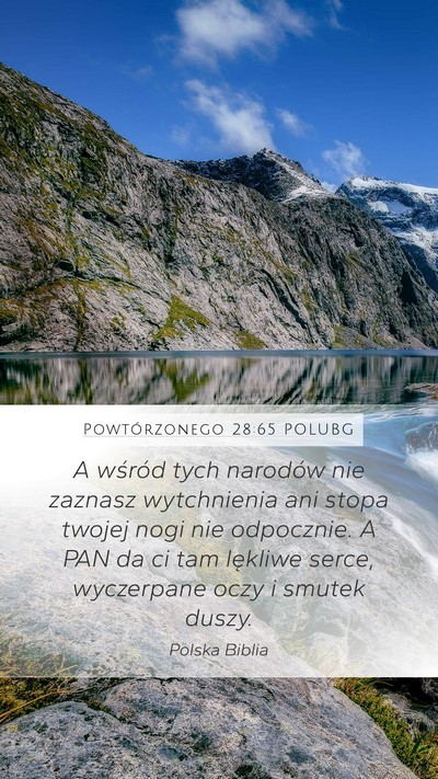 Powtórzonego 28:65 POLUBG Bible Verse Image