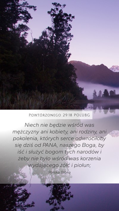 Powtórzonego 29:18 POLUBG Bible Verse Image