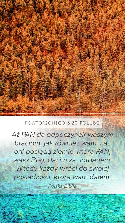 Powtórzonego 3:20 POLUBG Bible Verse Image