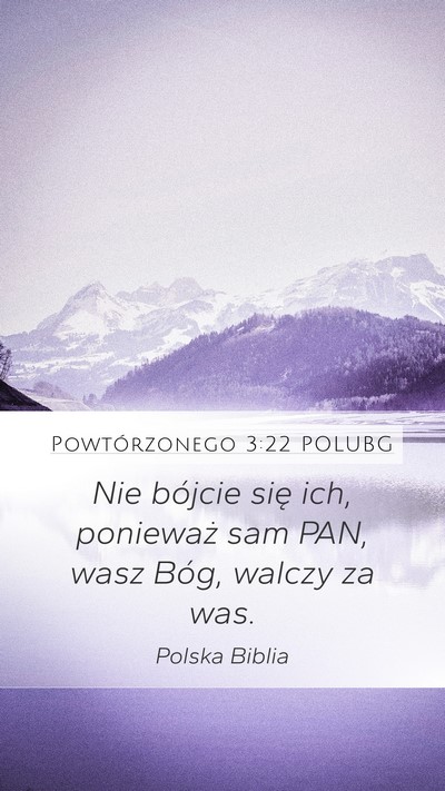 Powtórzonego 3:22 POLUBG Bible Verse Image