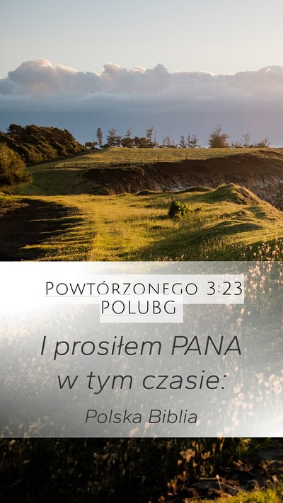 Powtórzonego 3:23 POLUBG Bible Verse Image