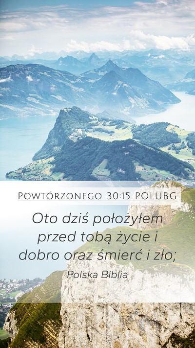 Powtórzonego 30:15 POLUBG Bible Verse Image