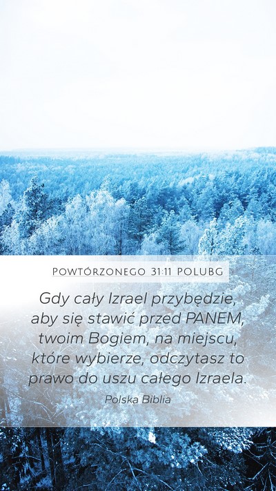 Powtórzonego 31:11 POLUBG Bible Verse Image