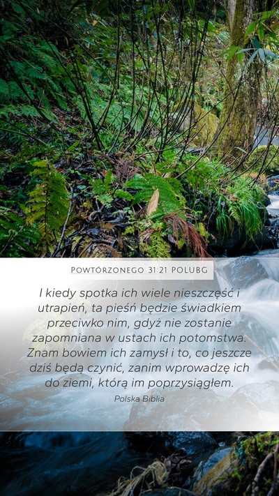 Powtórzonego 31:21 POLUBG Bible Verse Image