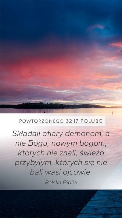 Powtórzonego 32:17 POLUBG Bible Verse Image