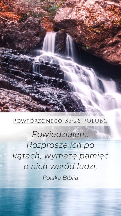 Powtórzonego 32:26 POLUBG Bible Verse Image