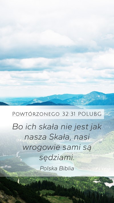 Powtórzonego 32:31 POLUBG Bible Verse Image