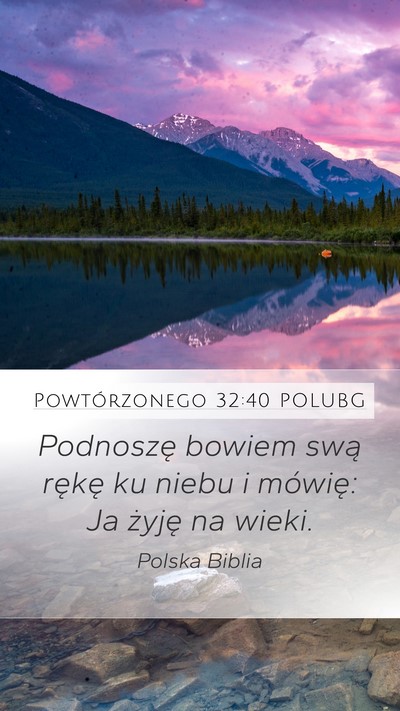 Powtórzonego 32:40 POLUBG Bible Verse Image