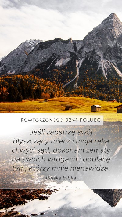Powtórzonego 32:41 POLUBG Bible Verse Image