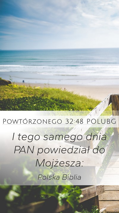 Powtórzonego 32:48 POLUBG Bible Verse Image