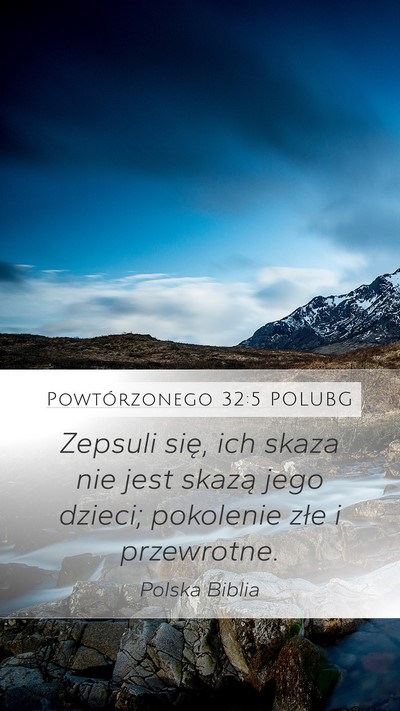 Powtórzonego 32:5 POLUBG Bible Verse Image