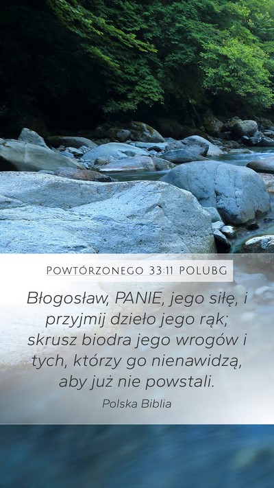 Powtórzonego 33:11 POLUBG Bible Verse Image