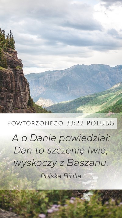 Powtórzonego 33:22 POLUBG Bible Verse Image