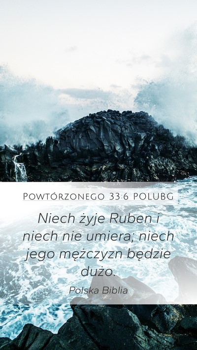 Powtórzonego 33:6 POLUBG Bible Verse Image