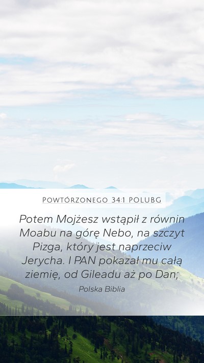 Powtórzonego 34:1 POLUBG Bible Verse Image