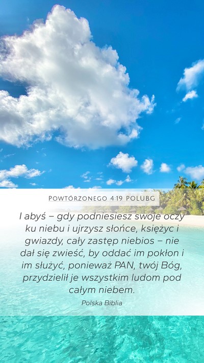 Powtórzonego 4:19 POLUBG Bible Verse Image