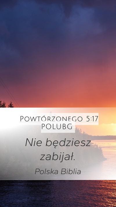 Powtórzonego 5:17 POLUBG Bible Verse Image