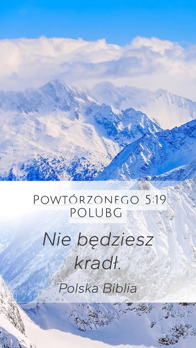 Powtórzonego 5:19 POLUBG Bible Verse Image