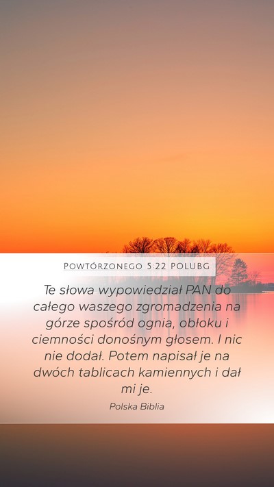 Powtórzonego 5:22 POLUBG Bible Verse Image