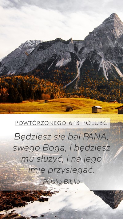 Powtórzonego 6:13 POLUBG Bible Verse Image