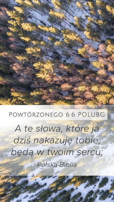 Powtórzonego 6:6 POLUBG Bible Verse Image