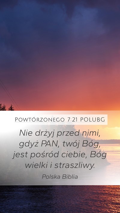 Powtórzonego 7:21 POLUBG Bible Verse Image