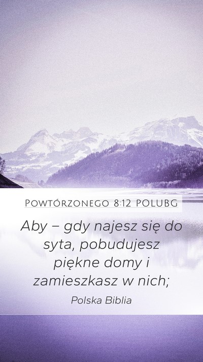 Powtórzonego 8:12 POLUBG Bible Verse Image