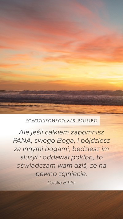 Powtórzonego 8:19 POLUBG Bible Verse Image
