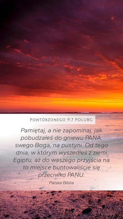 Powtórzonego 9:7 POLUBG Bible Verse Image