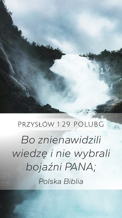 Przysłów 1:29 POLUBG Bible Verse Image