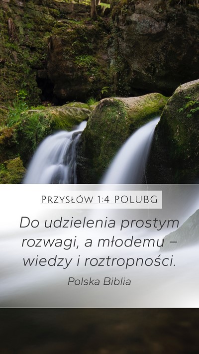 Przysłów 1:4 POLUBG Bible Verse Image