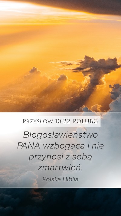 Przysłów 10:22 POLUBG Bible Verse Image