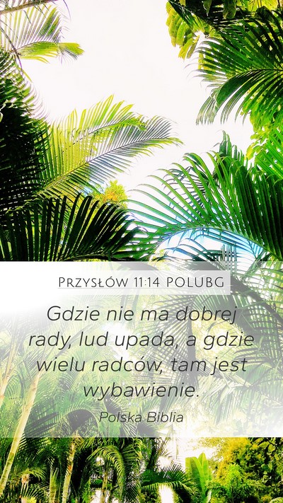 Przysłów 11:14 POLUBG Bible Verse Image