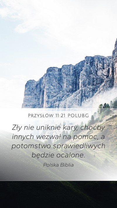 Przysłów 11:21 POLUBG Bible Verse Image
