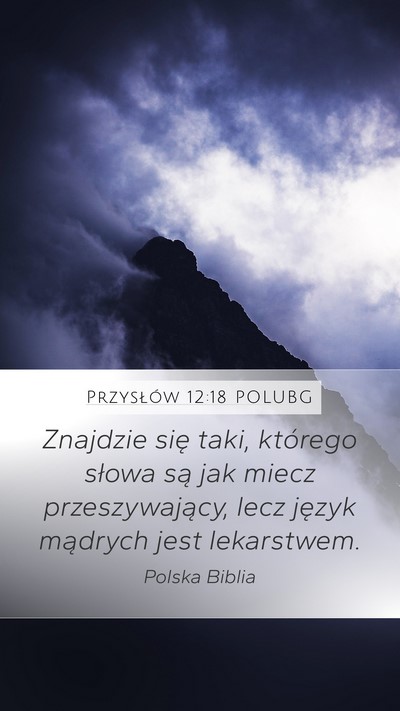 Przysłów 12:18 POLUBG Bible Verse Image