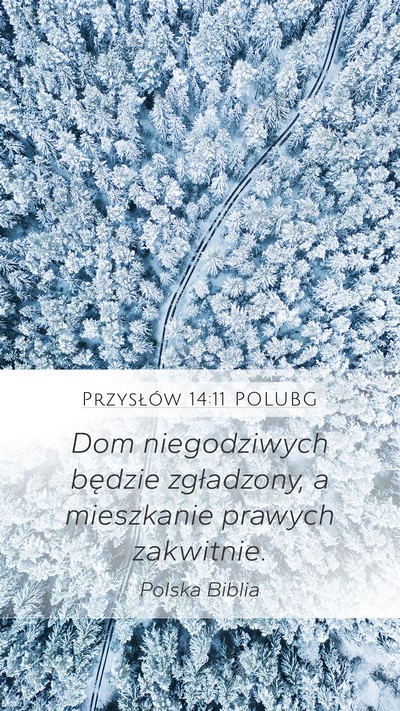 Przysłów 14:11 POLUBG Bible Verse Image