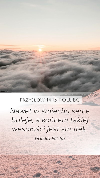Przysłów 14:13 POLUBG Bible Verse Image