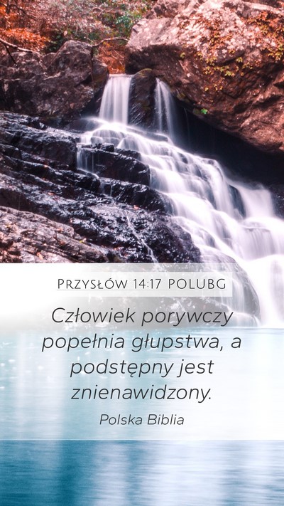 Przysłów 14:17 POLUBG Bible Verse Image