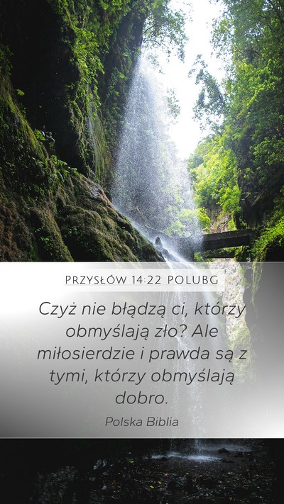 Przysłów 14:22 POLUBG Bible Verse Image