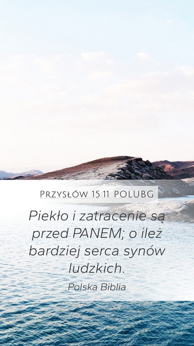 Przysłów 15:11 POLUBG Bible Verse Image