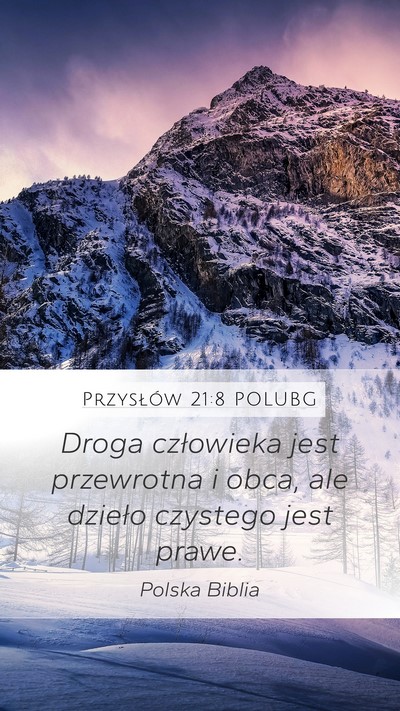 Przysłów 21:8 POLUBG Bible Verse Image