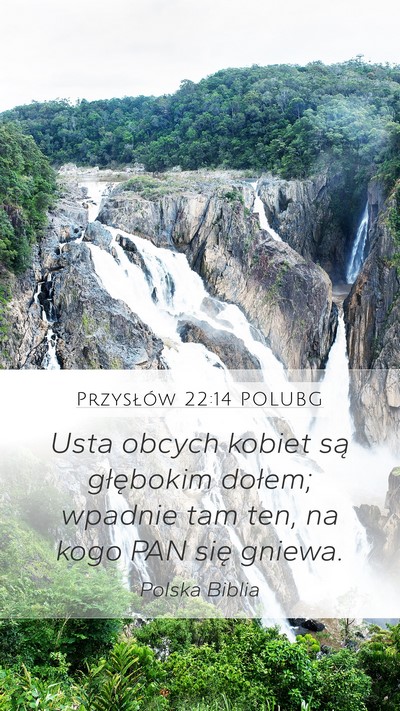 Przysłów 22:14 POLUBG Bible Verse Image